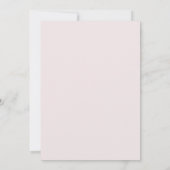 Minimalist Dusty Pink Wedding Invitation 招待状 (裏面)