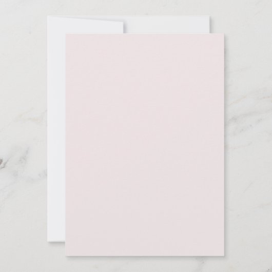 Minimalist Dusty Pink Wedding Invitation 招待状 (裏面)