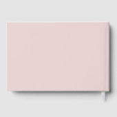 Minimalist Dusty Pink Wedding Program ゲストブック (裏面)
