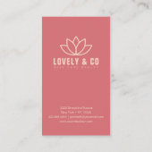 Minimalist Dusty Rose Cream Beauty  割引カード (裏面)