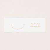 Minimalist Earring Jewelry Display Card (裏面)