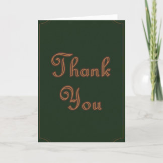 Minimalist Earth Tone Thank You Card サンキューカード