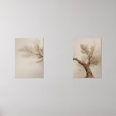 Minimalist Earth Tone Watercolor Tree (正面)