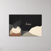 Minimalist Earth Tones Abstract Boho  キャンバスプリント (正面)