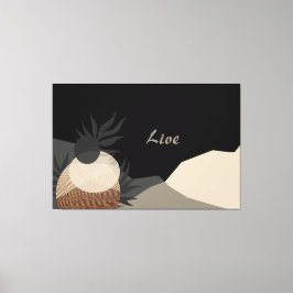 Minimalist Earth Tones Abstract Boho  キャンバスプリント