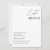 Minimalist Easter Brunch 招待状 (正面)