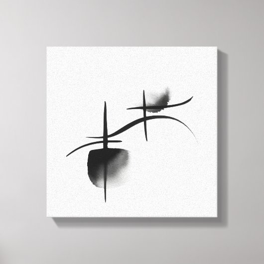 Minimalist Echoes | Premium Wrapped Canvas キャンバスプリント (正面)