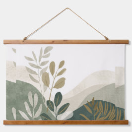 Minimalist Eco Wall Art | Wooden Tapestry Décor 吊り下げ型タペストリー