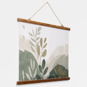 Minimalist Eco Wall Art | Wooden Tapestry Décor 吊り下げ型タペストリー (傾斜あり)