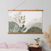 Minimalist Eco Wall Art | Wooden Tapestry Décor 吊り下げ型タペストリー (寝室)