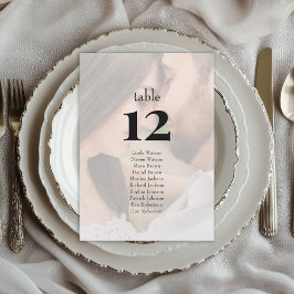 Minimalist Editorial Photo Wedding Seating Chart 