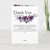 Minimalist Editorial Wedding Program Folded Card プログラム (裏面)