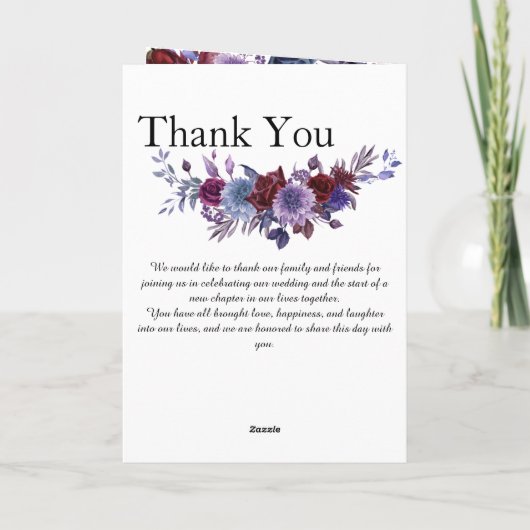 Minimalist Editorial Wedding Program Folded Card プログラム (裏面)