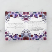 Minimalist Editorial Wedding Program Folded Card プログラム (内部)
