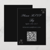 Minimalist Elegance Wedding 出欠カード (正面/裏面)