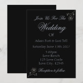 Minimalist Elegance Wedding 招待状 (正面/裏面)