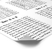 Minimalist Elegant ABC Typography Seating Plan ポスター (角)