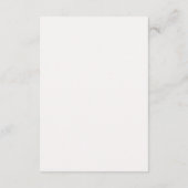 Minimalist Elegant Boho Wedding Response Card  エンクロージャーカード (裏面)