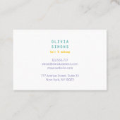 Minimalist Elegant Business Card. 名刺 (裏面)