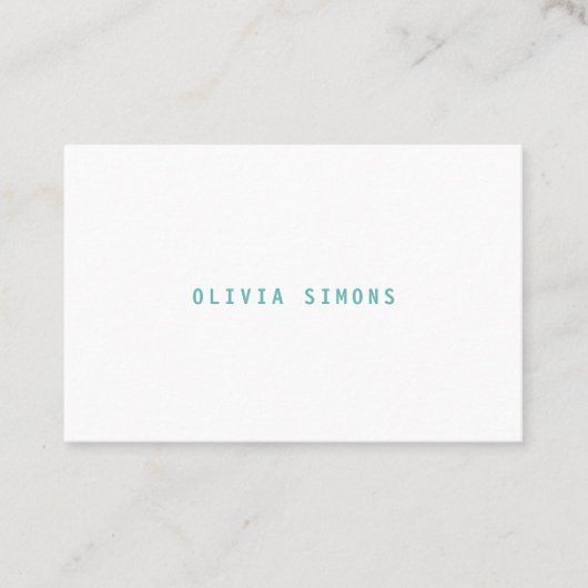 Minimalist Elegant Business Card. 名刺 (正面)