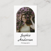 Minimalist Elegant Calligraphy Script Photography  名刺 (正面)