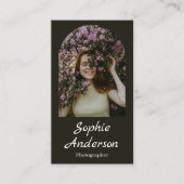 Minimalist Elegant Calligraphy Script Photography  名刺 (正面)