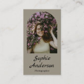 Minimalist Elegant Calligraphy Script Photography  名刺 (正面)