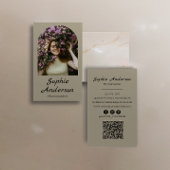 Minimalist Elegant Calligraphy Script Photography  名刺