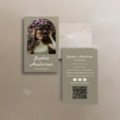 Minimalist Elegant Calligraphy Script Photography 名刺