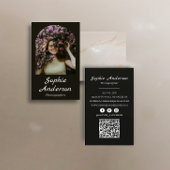 Minimalist Elegant Calligraphy Script Photography 名刺