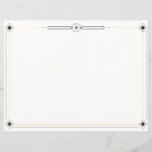 Minimalist Elegant Certificate Of Achievement Desi (裏面)