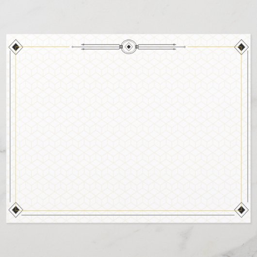 Minimalist Elegant Certificate Of Achievement Desi (裏面)