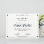 Minimalist Elegant Certificate Of Achievement Desi (スタンド正面)