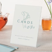 Minimalist Elegant Emerald "Card & Gifts" Wedding 台座サイン (インサイチュ)