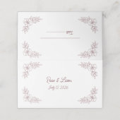 Minimalist Elegant Folded Wedding Place Card プレイスカード (外部開封)