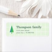 Minimalist Elegant Green White Bold ラベル (インサイチュ)