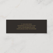 Minimalist Elegant Hair Stylist Business Card スキニー名刺 (裏面)