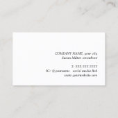 Minimalist Elegant Pastel Bold Consultant 名刺 (裏面)