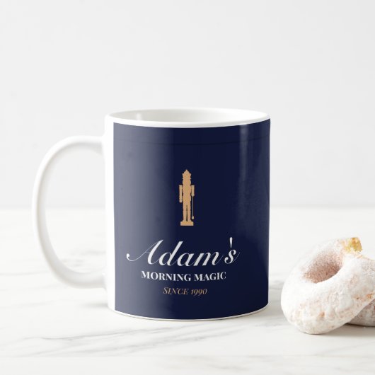 Minimalist elegant personalized christmas mug コーヒーマグカップ (ドーナツ)