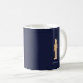 Minimalist elegant personalized christmas mug コーヒーマグカップ (正面右)