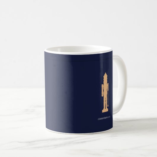 Minimalist elegant personalized christmas mug コーヒーマグカップ (正面右)