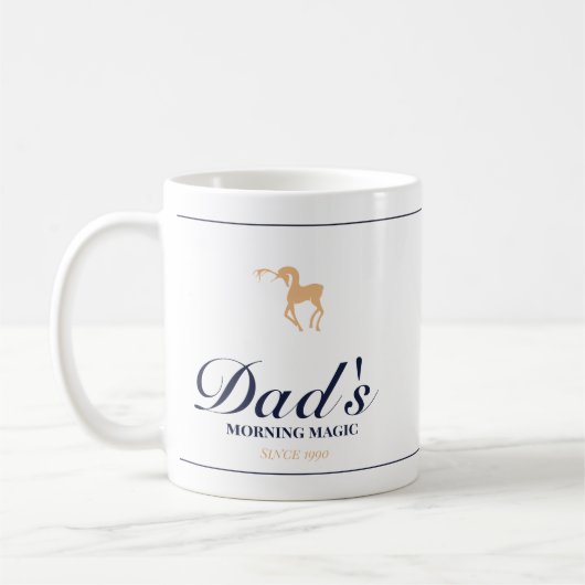 Minimalist elegant personalized christmas mug コーヒーマグカップ (左)