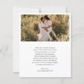 Minimalist Elegant Photo Budget Christmas Card (裏面)