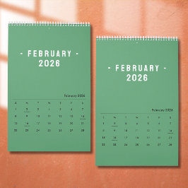 Minimalist Elegant Photo Quote Calendar 2026 カレンダー