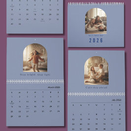 Minimalist Elegant Photo Quote Calendar 2026 カレンダー