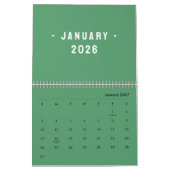 Minimalist Elegant Photo Quote Calendar 2026 カレンダー (1月 2027)