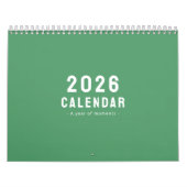 Minimalist Elegant Photo Quote Calendar 2026 カレンダー (カバー)