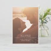 Minimalist Elegant Photo Wedding セーブザデート (スタンド正面)