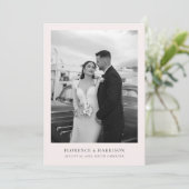 Minimalist Elegant Photo Wedding Save the Date  セーブザデート (スタンド正面)