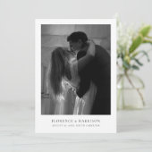 Minimalist Elegant Photo Wedding Save the Date  セーブザデート (スタンド正面)